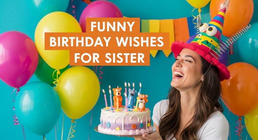 Funny Birthday Wishes for Sister