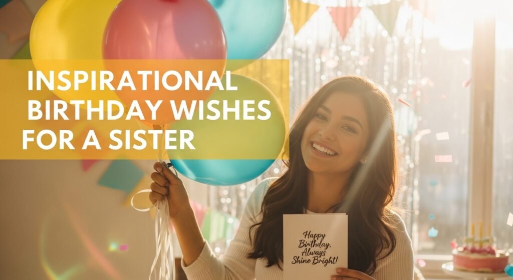 Inspirational Birthday Wishes for Sister