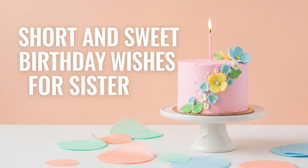 Short and Sweet Birthday Wishes for Sister