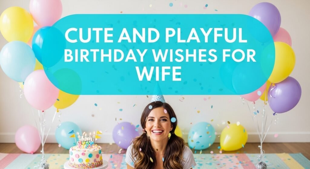 Cute and Playful Birthday Wishes for Wife