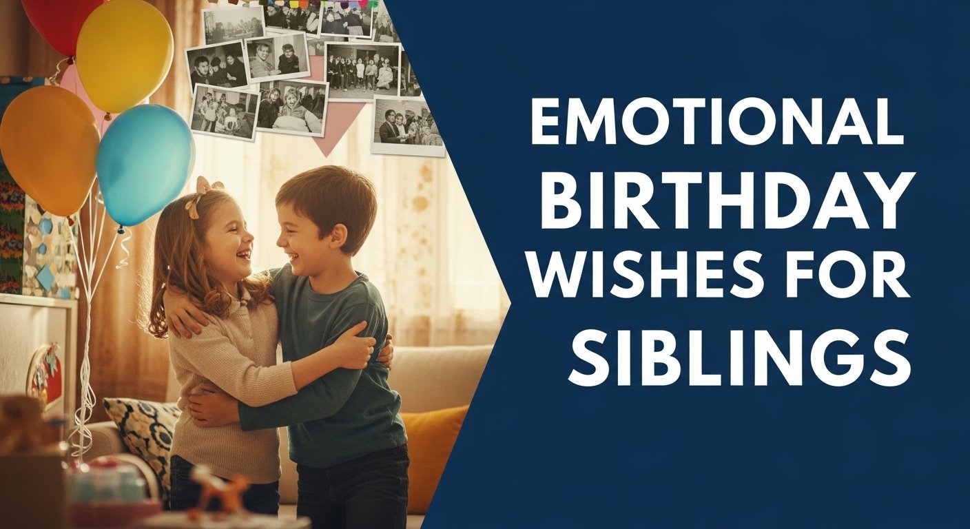 Emotional Birthday Wishes for Siblings
