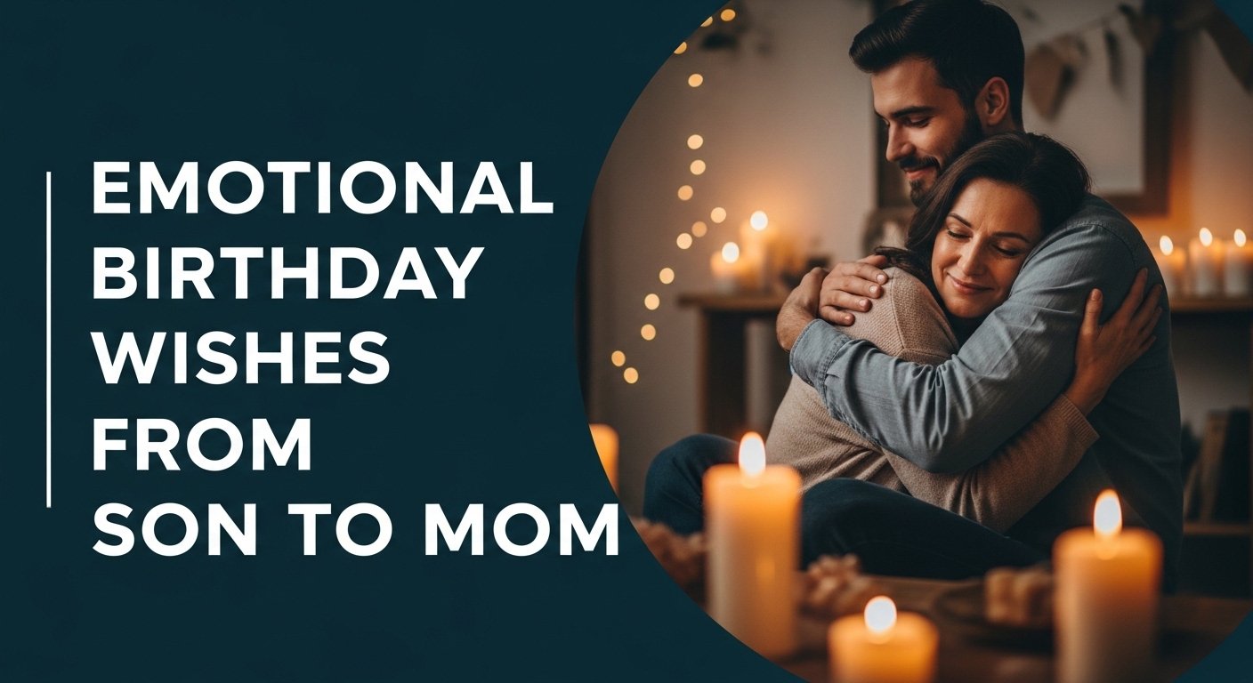 Emotional Birthday Wishes from Son to Mom
