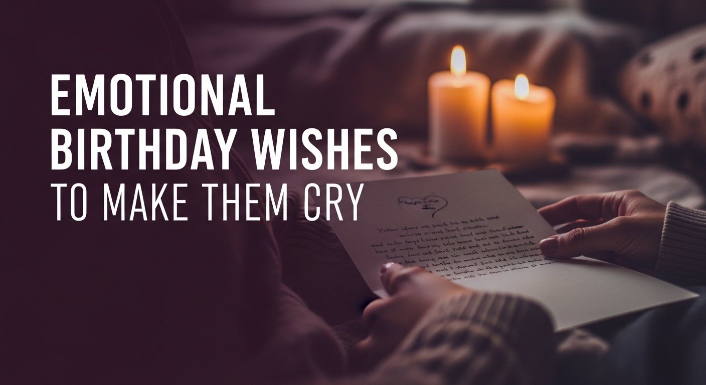 Emotional Birthday Wishes to Make Them Cry