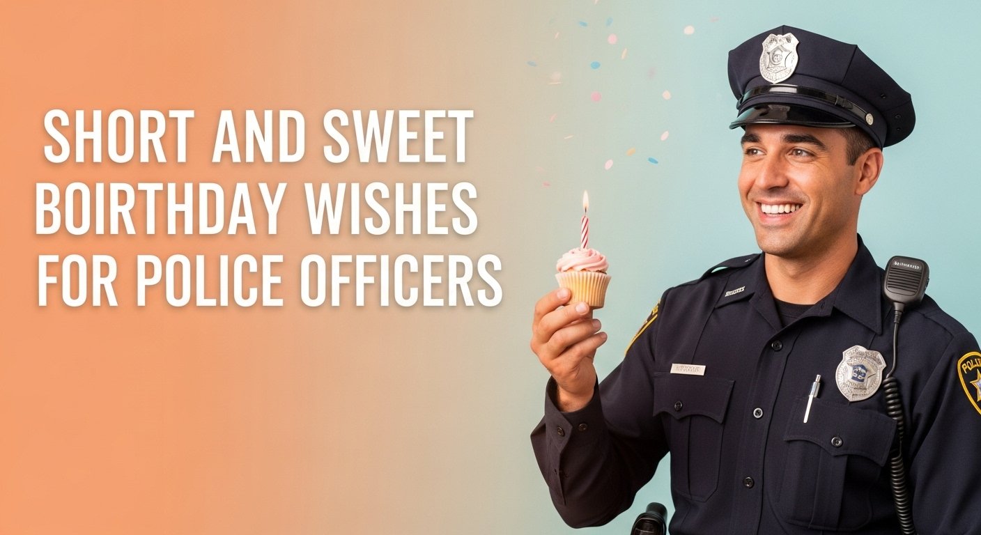 Short and Sweet Birthday Wishes for Police Officers