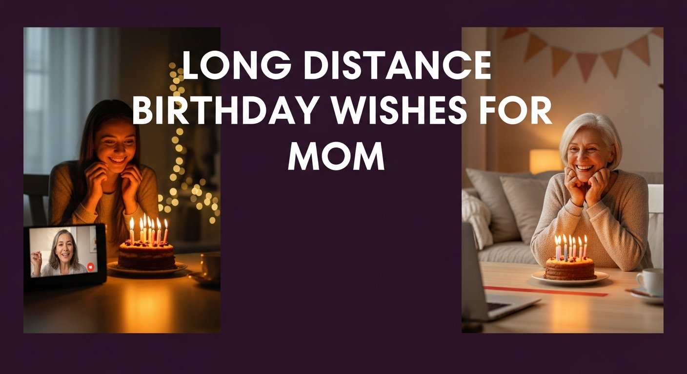 Long Distance Birthday Wishes for Mom