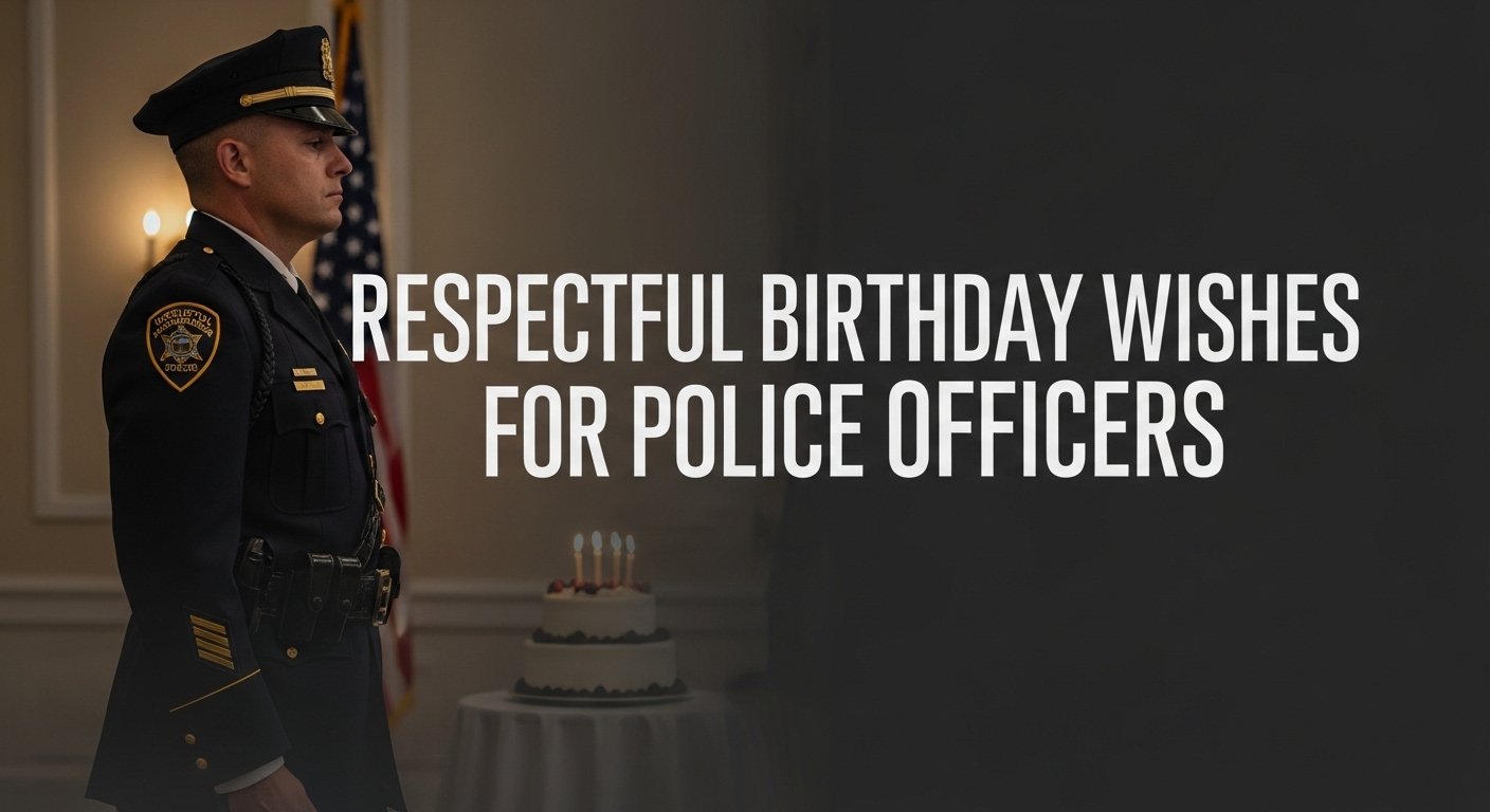 Respectful Birthday Wishes for Police Officers