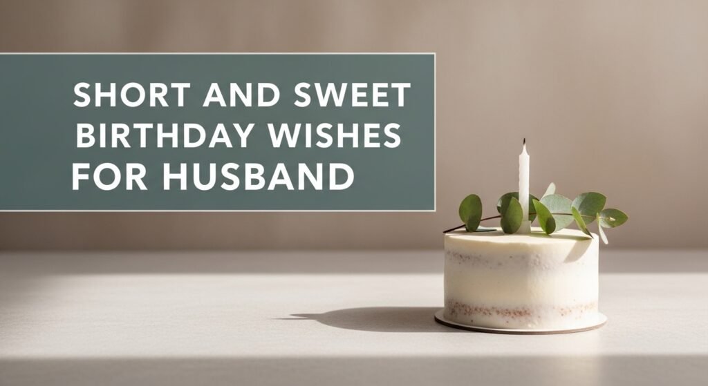 Short and Sweet Birthday Wishes for Husband
