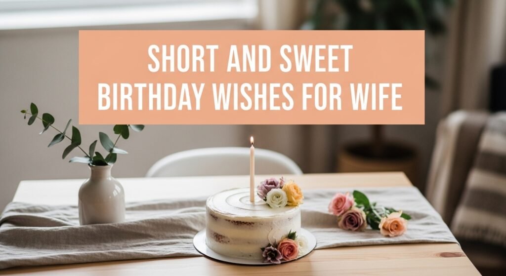 Short and Sweet Birthday Wishes for Wife