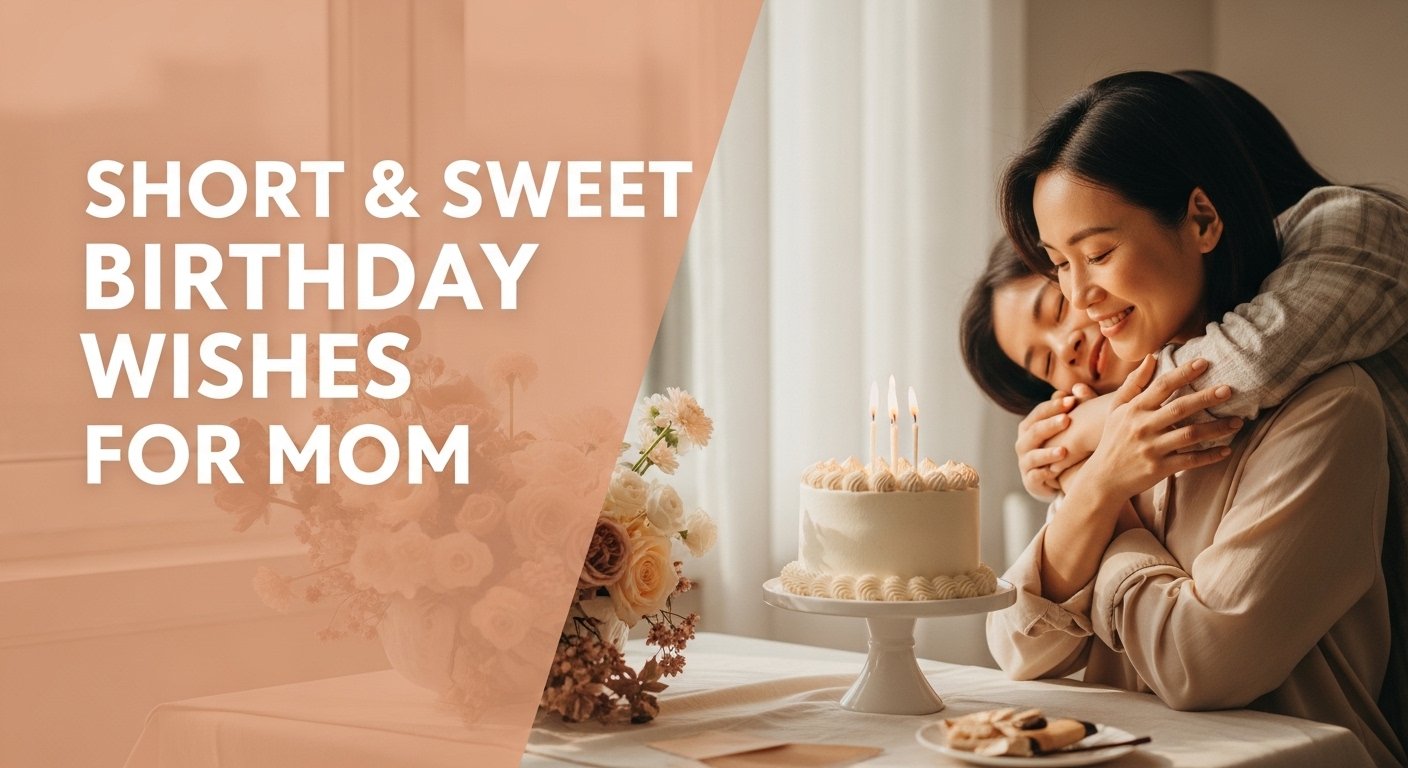 Short & Sweet Birthday Wishes for Mom