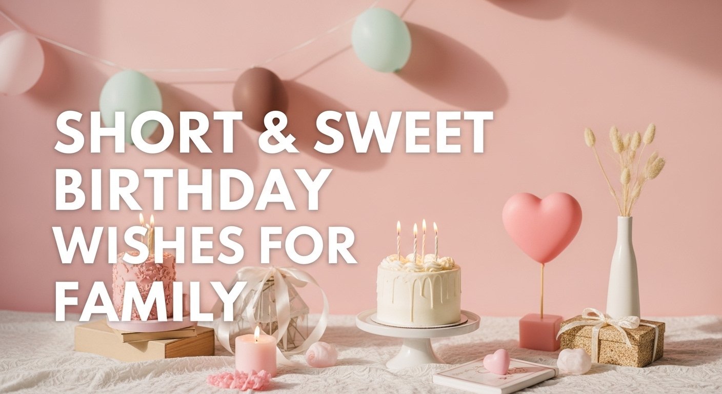 Short and Sweet Birthday Wishes for Family