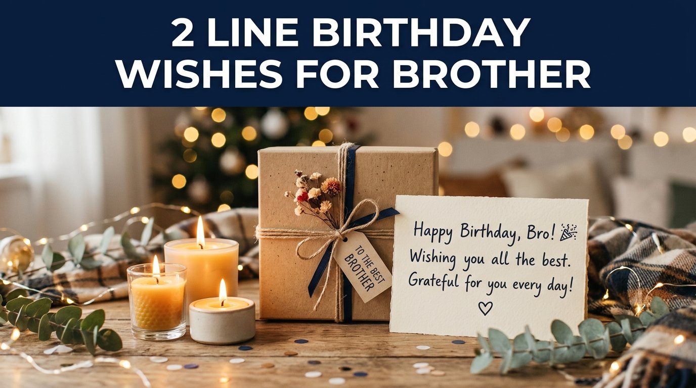 2 Line Birthday Wishes for Brother