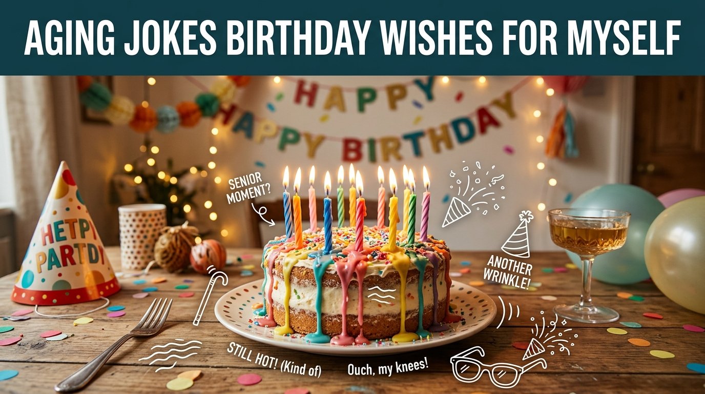 Aging Jokes Birthday Wishes for Myself
