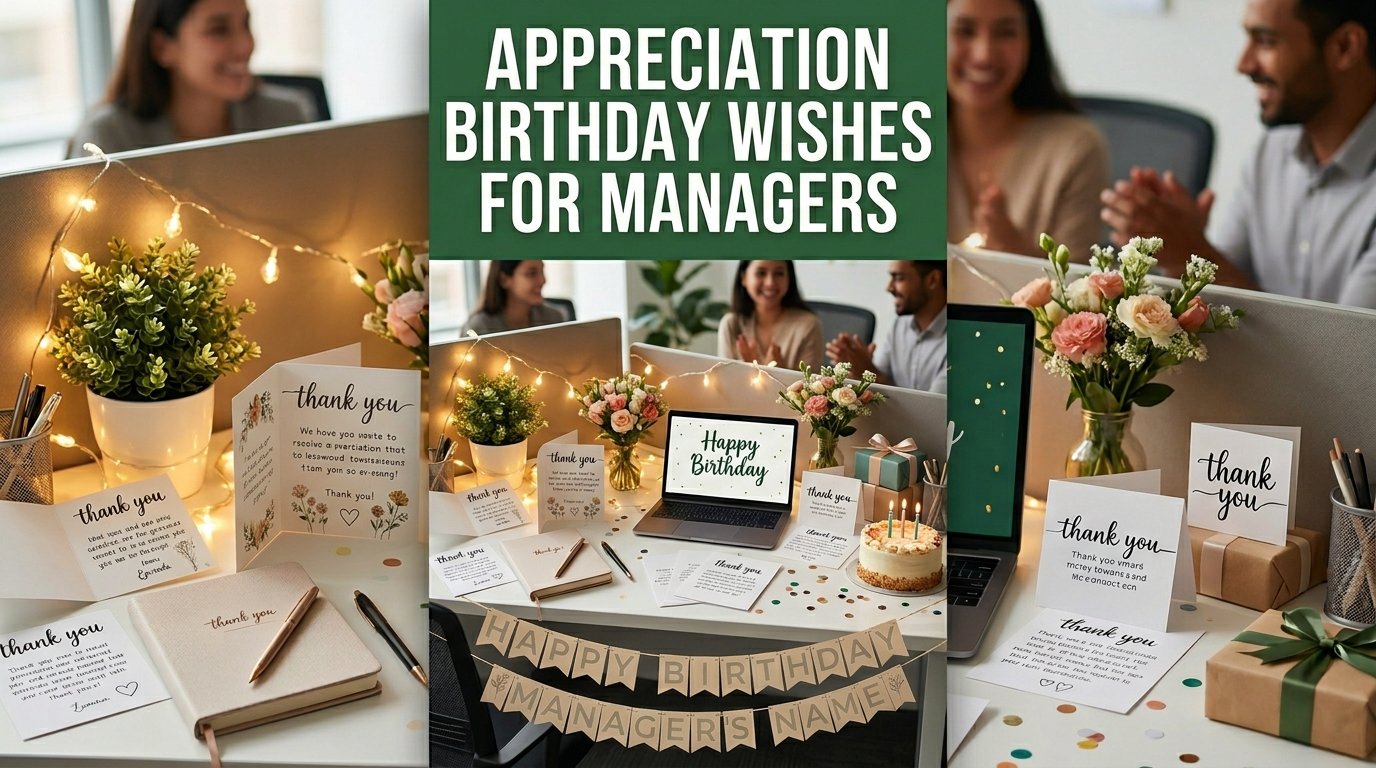 Appreciation Birthday Wishes for Managers