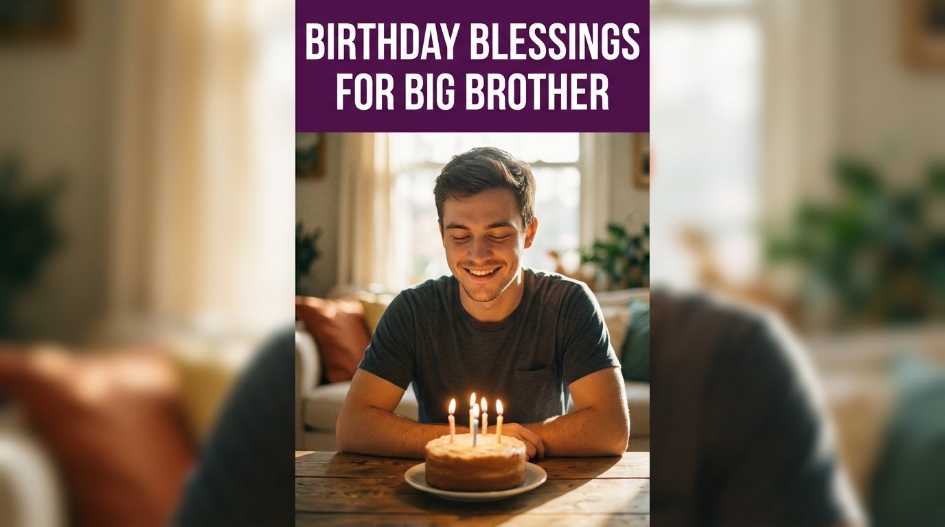 Birthday Blessings for Big Brother