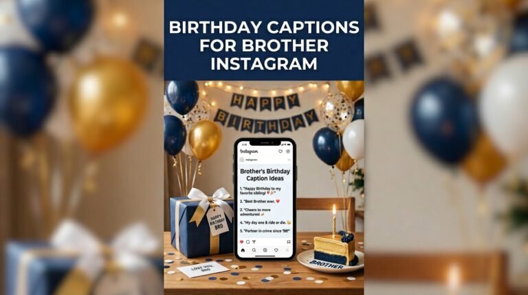 Birthday Captions for Brother Instagram