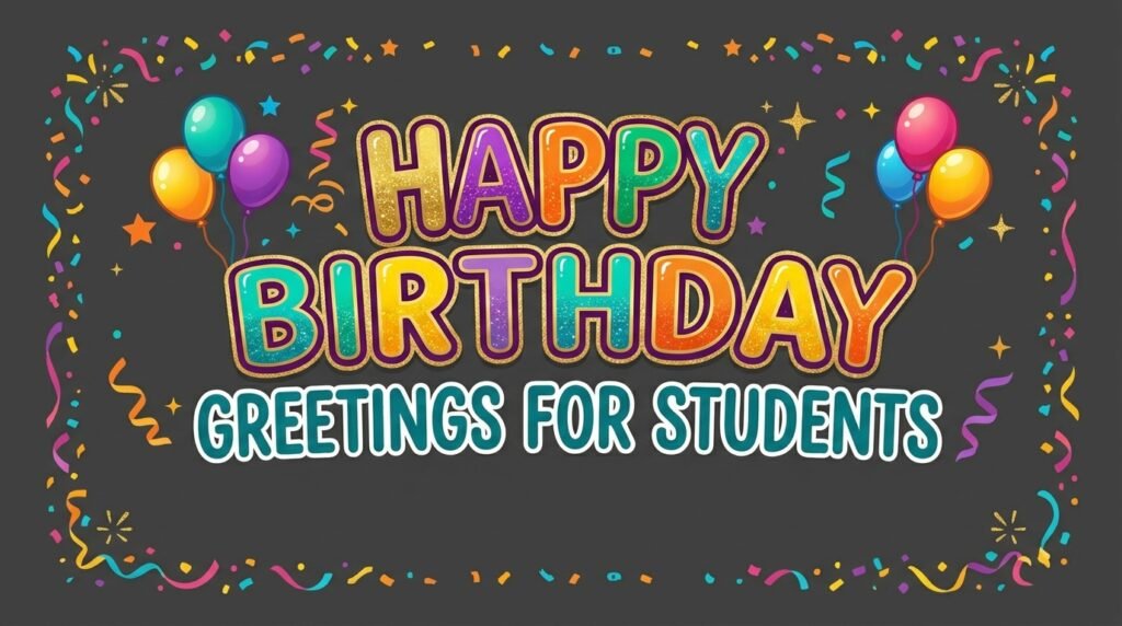 Birthday Greetings For Students