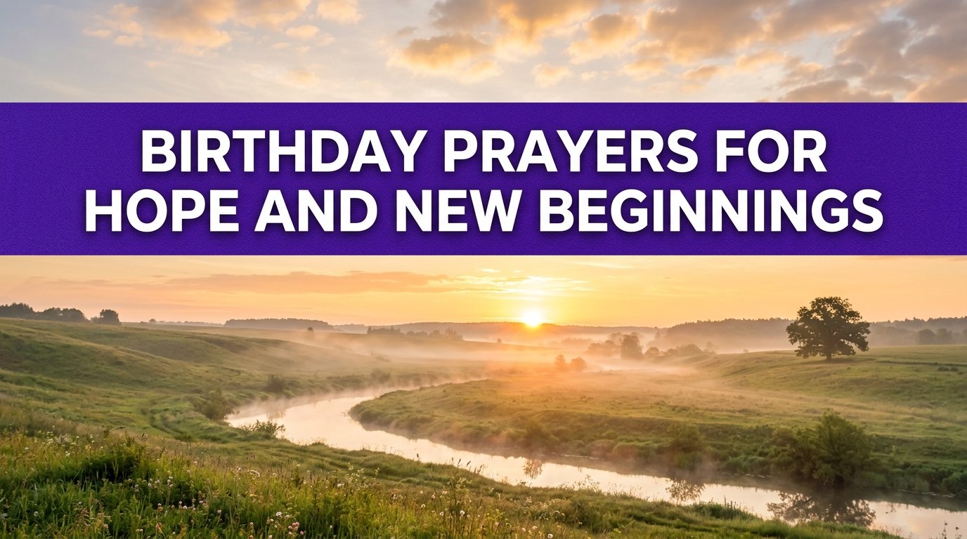 Birthday Prayers for Hope and New Beginnings