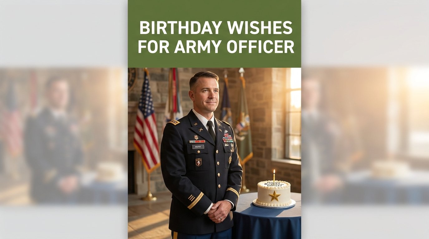 Birthday Wishes for Army Officers