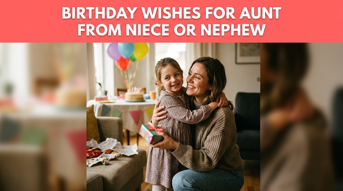 Birthday Wishes for Aunt from Niece or Nephew