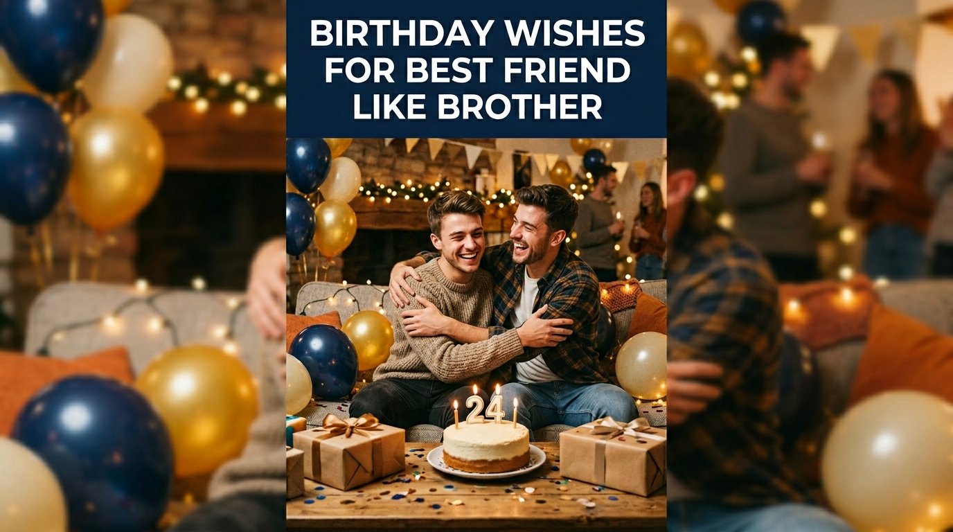 Birthday Wishes for Best Friend Like Brother