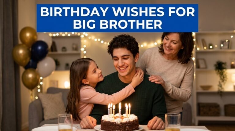 Birthday Wishes for Big Brother