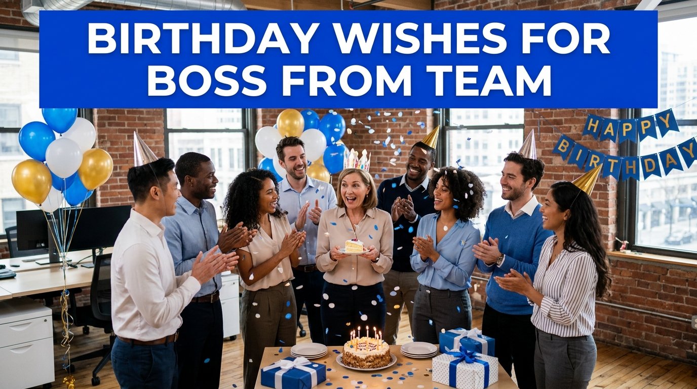 Birthday Wishes for Boss from Team