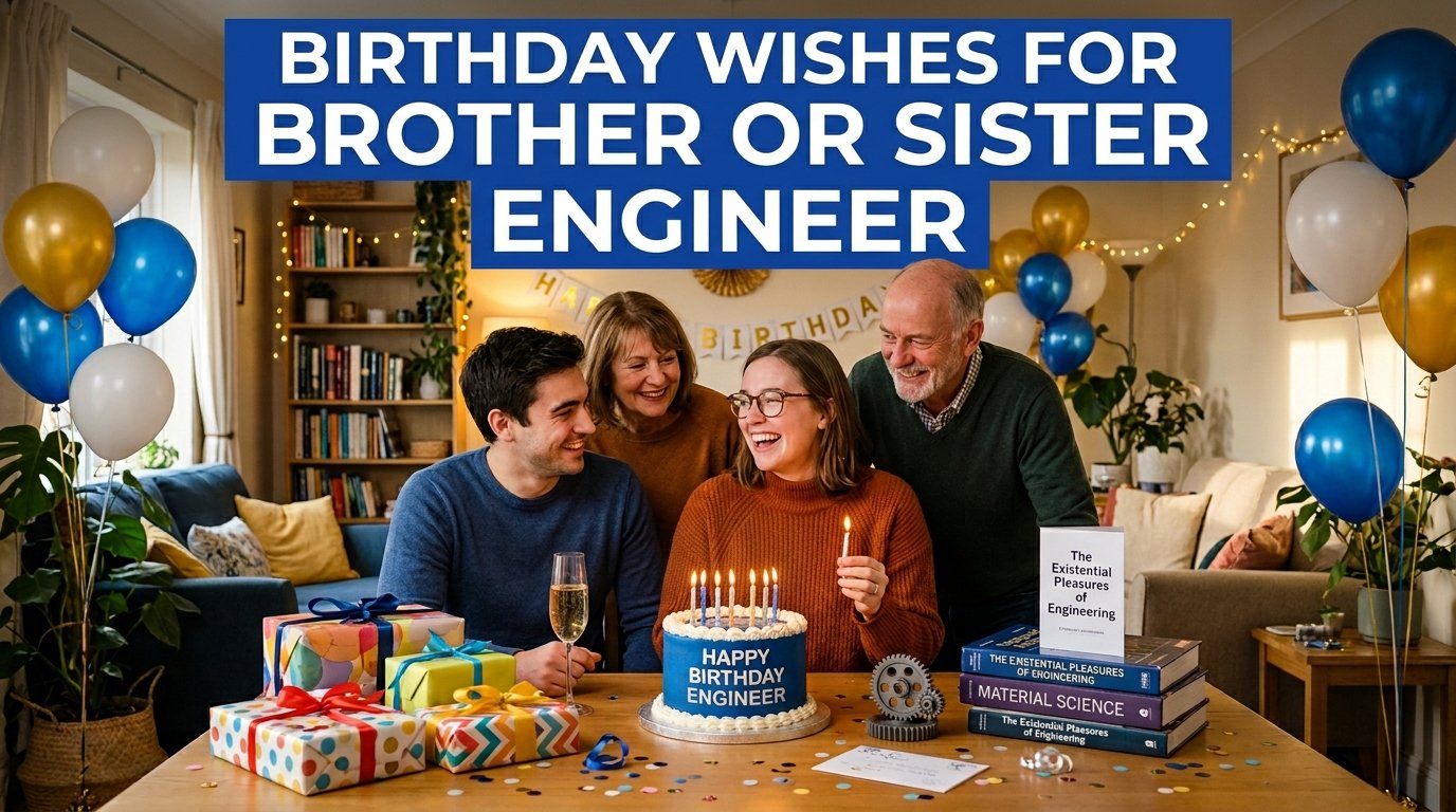 Birthday Wishes for Brother or Sister Engineer