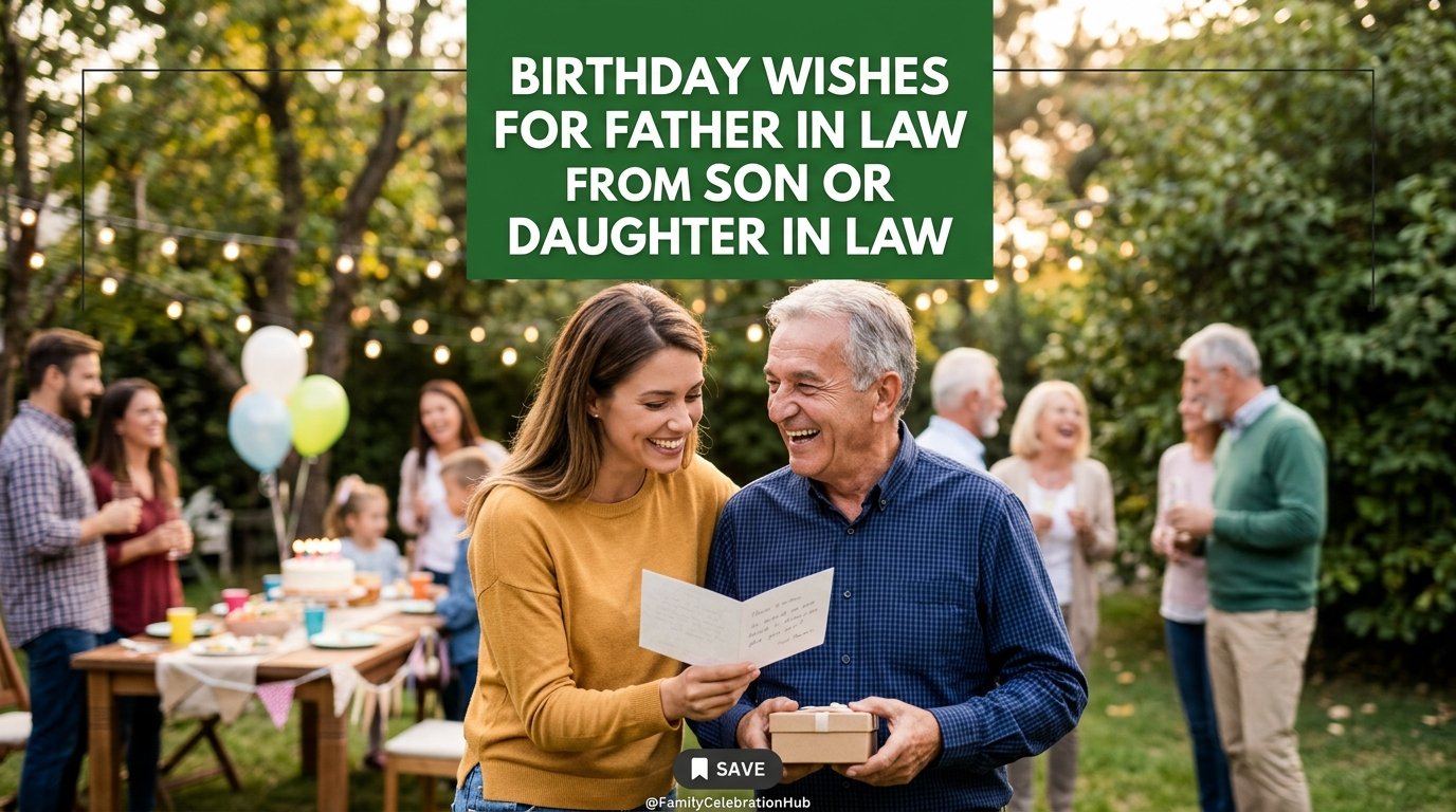 Birthday Wishes for Father in Law from Son or Daughter in Law