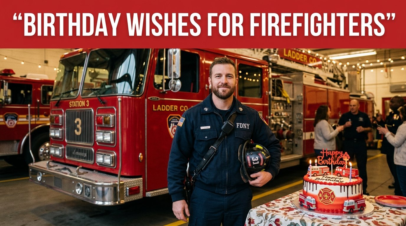 Birthday Wishes for Firefighters