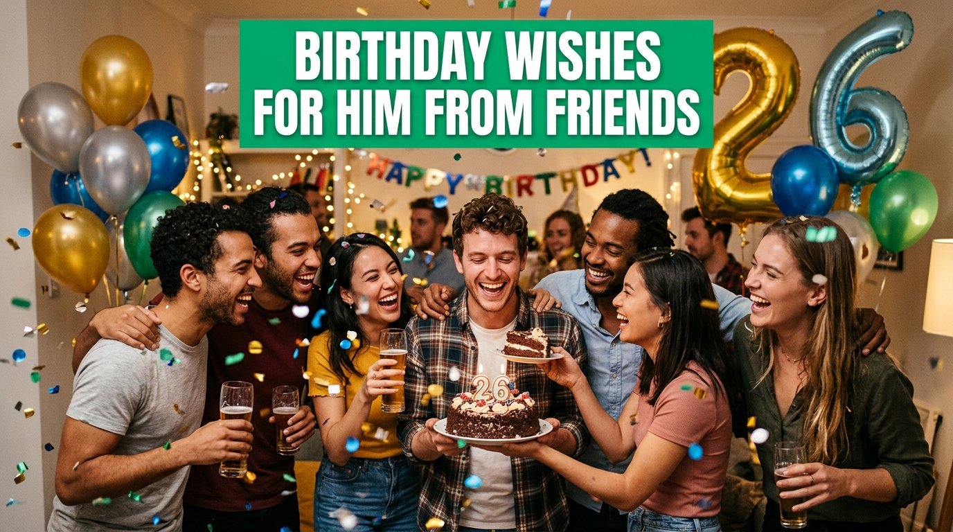 Birthday Wishes for Him from Friends