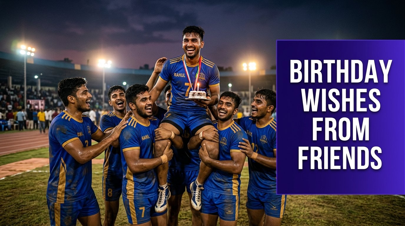 Birthday Wishes for Kabaddi Player from Friends