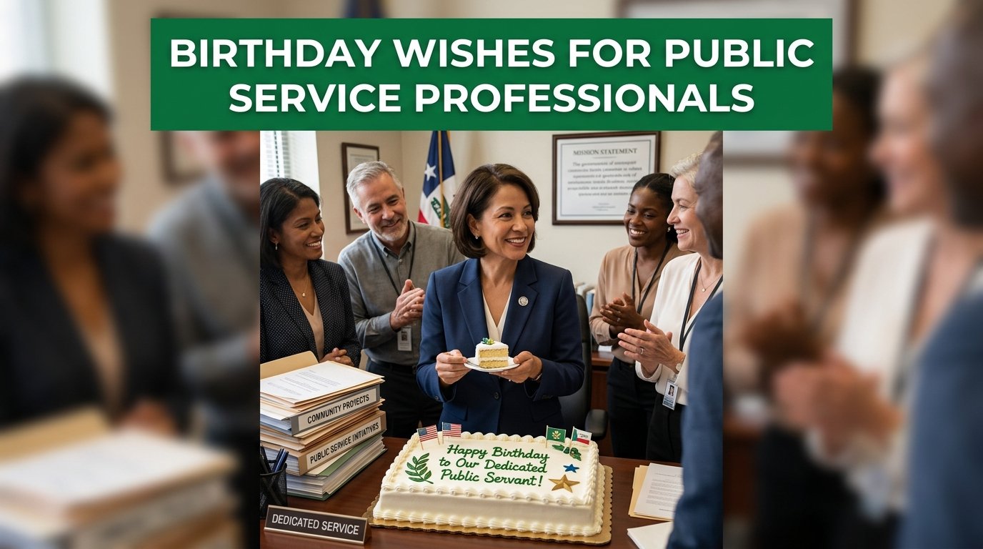 Birthday Wishes for Public Service Professionals