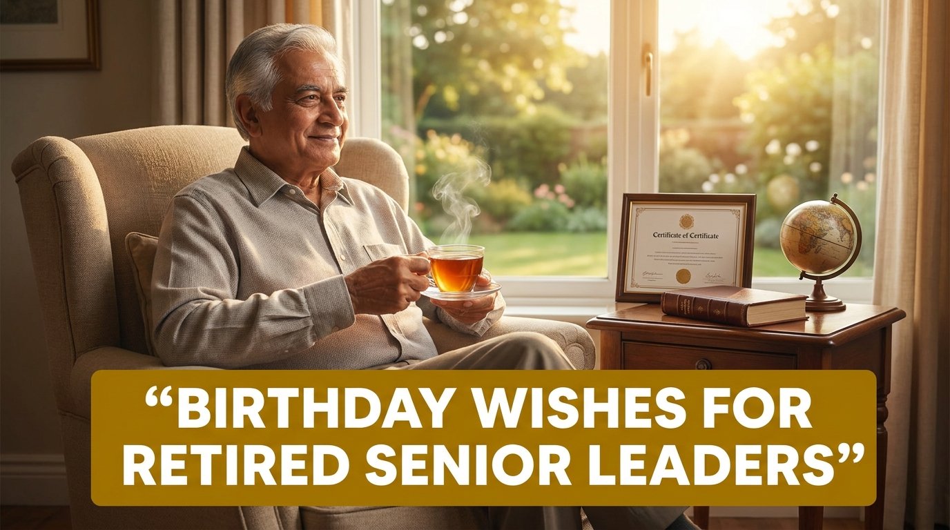 Birthday Wishes for Retired or Senior Leadership Figures