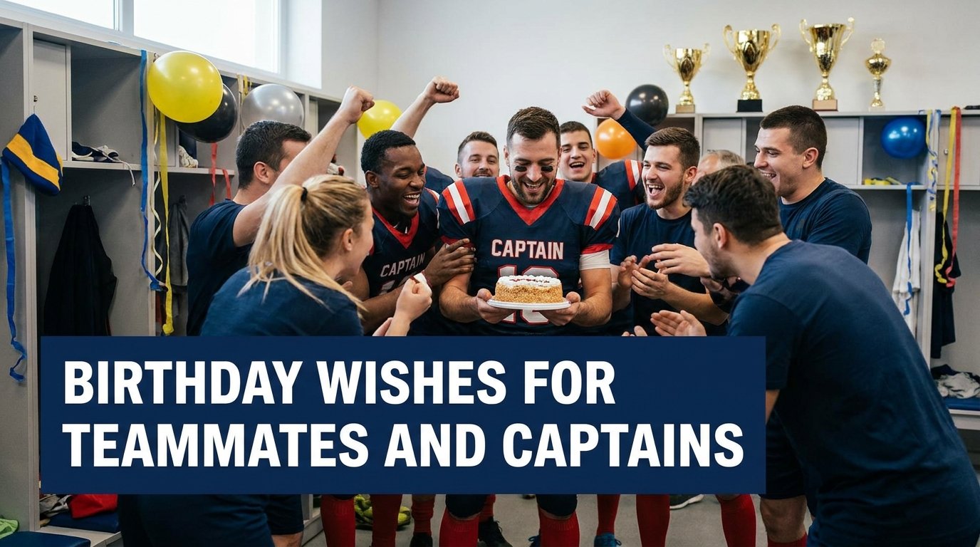 Birthday Wishes for Teammates and Captains