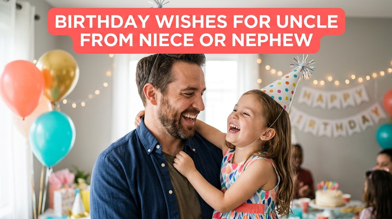 Birthday Wishes for Uncle from Niece or Nephew