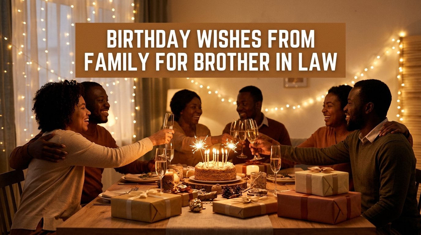 Birthday Wishes from Family for Brother in Law
