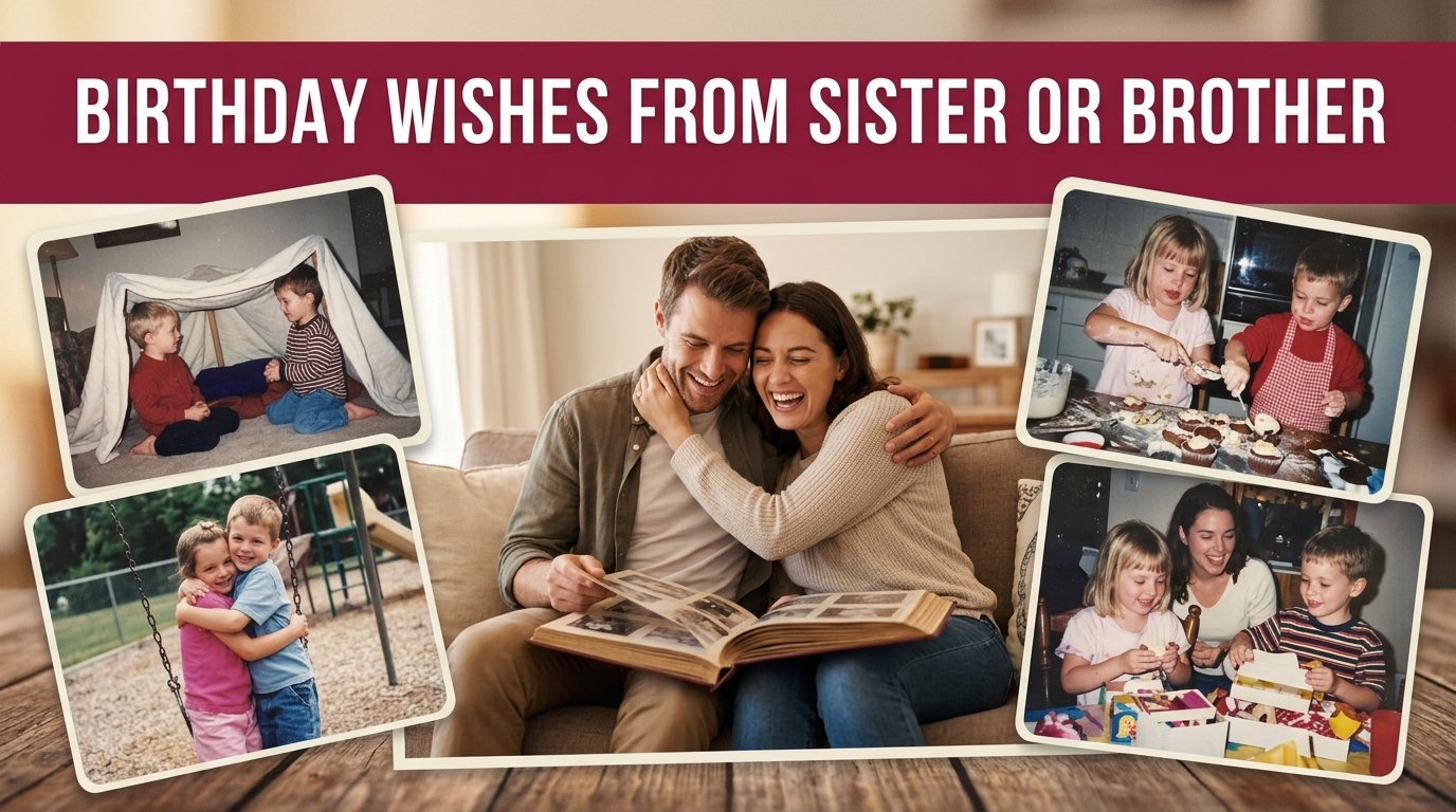 Birthday Wishes from Sister or Brother