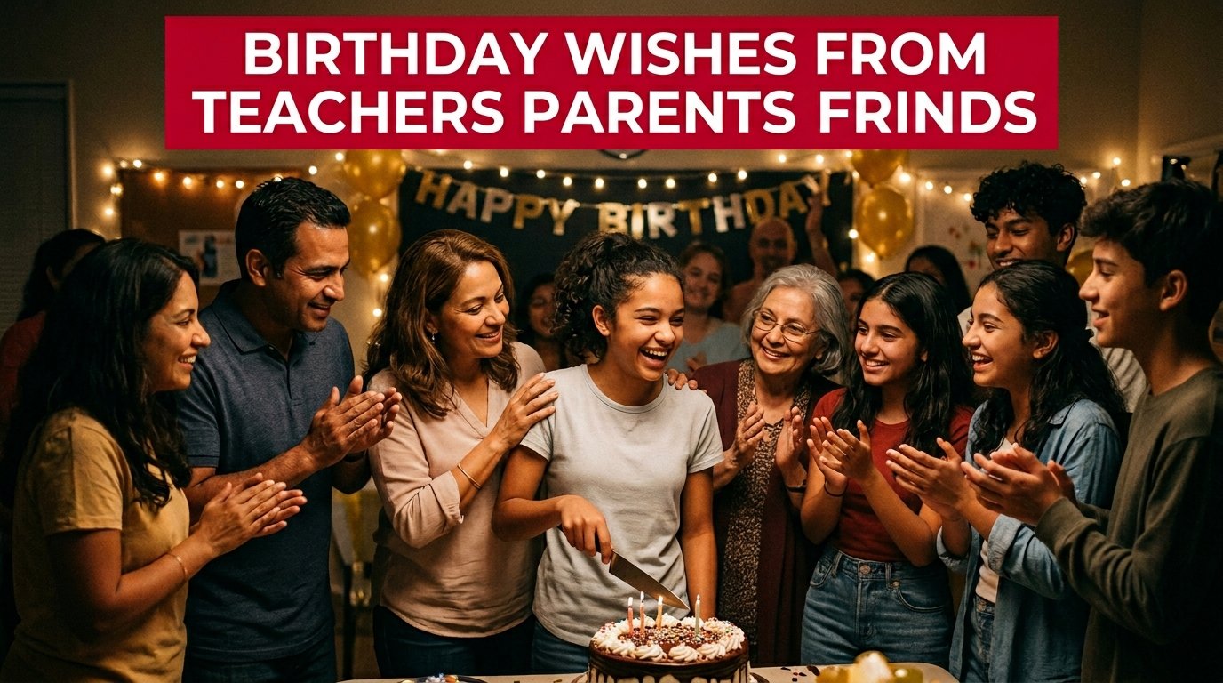 Birthday Wishes from Teachers, Parents, Friends