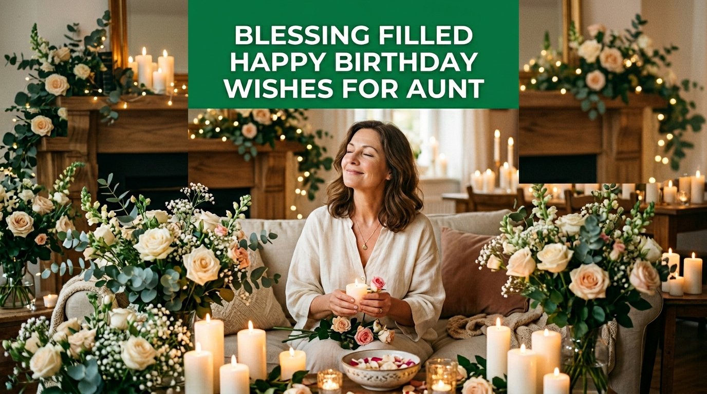 Blessing Filled Happy Birthday Wishes for Aunt
