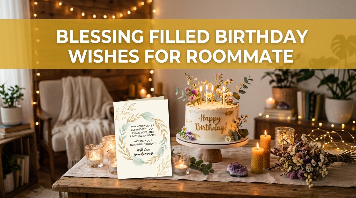 Blessing Filled Happy Birthday Wishes for Roommate