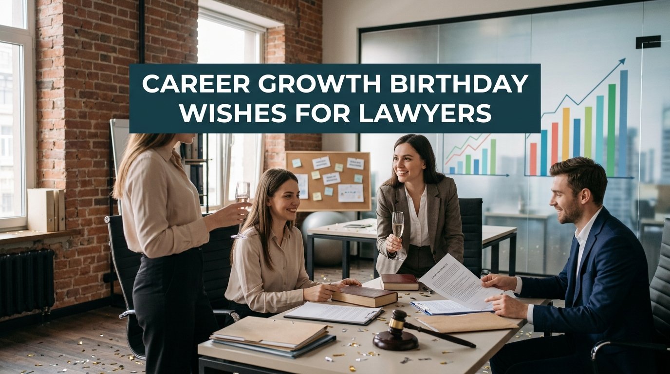 Career Growth Birthday Wishes for Lawyers