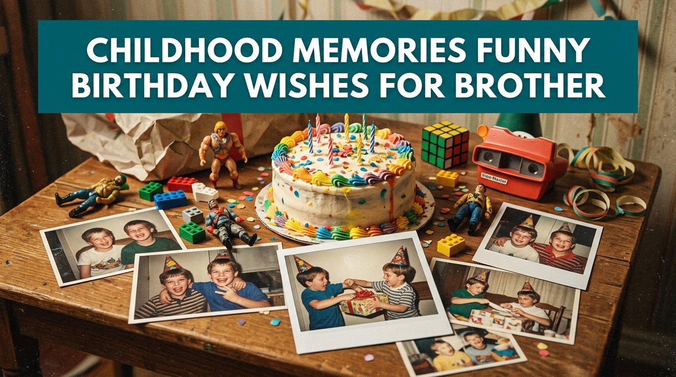 Childhood Memories Funny Birthday Wishes for Brothe