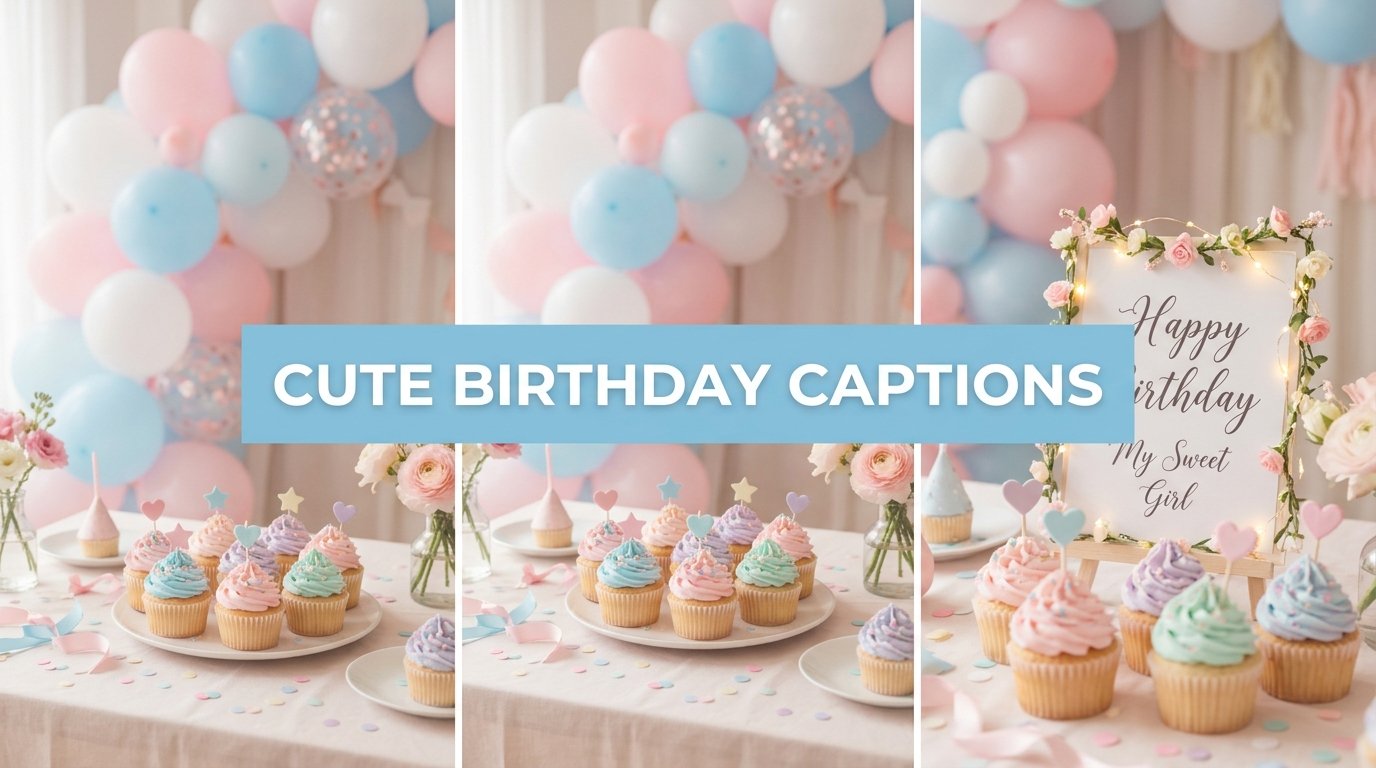 Cute Birthday Captions for Girlfriend