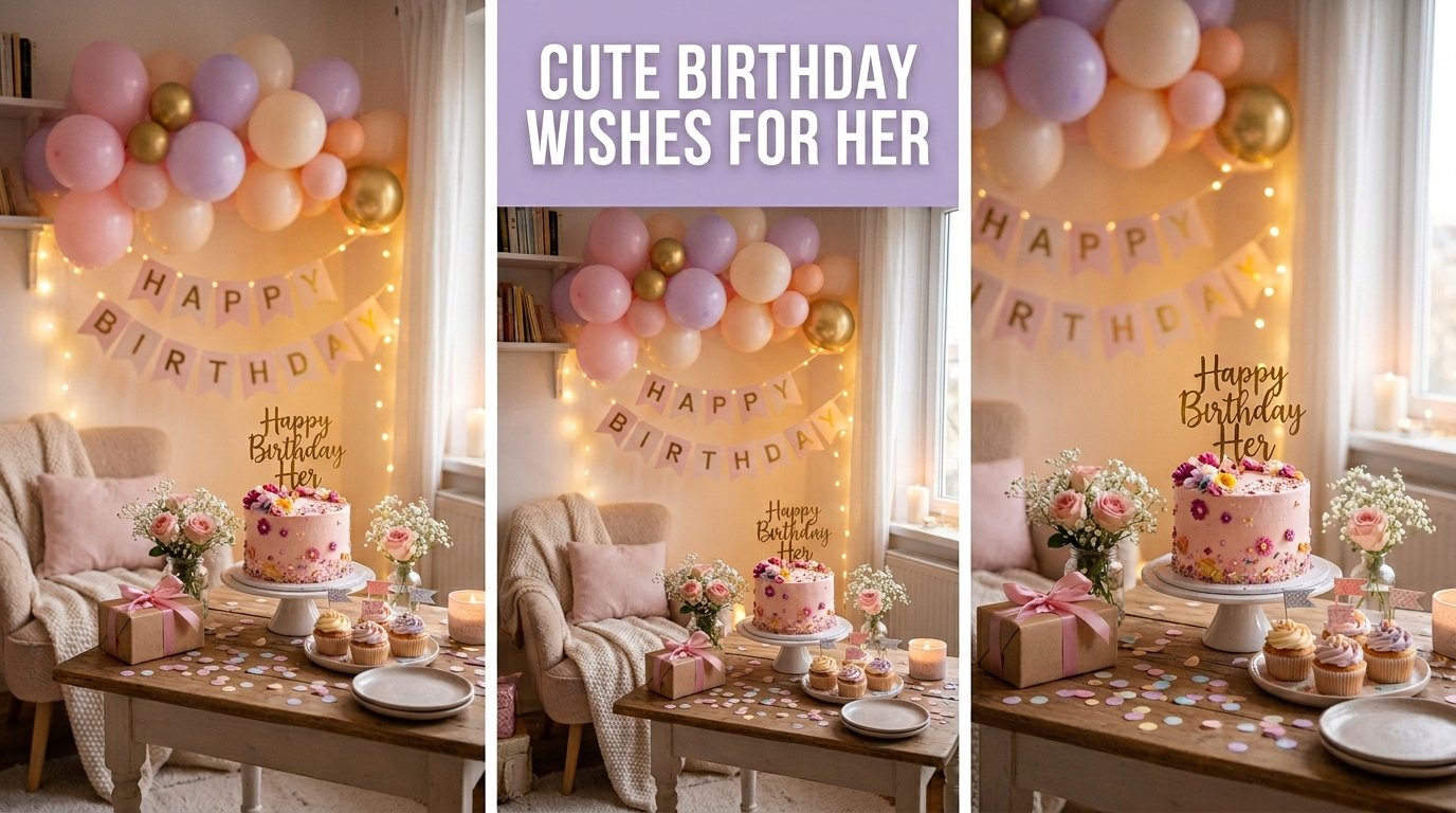 Cute and Sweet Emotional Birthday Wishes for Her