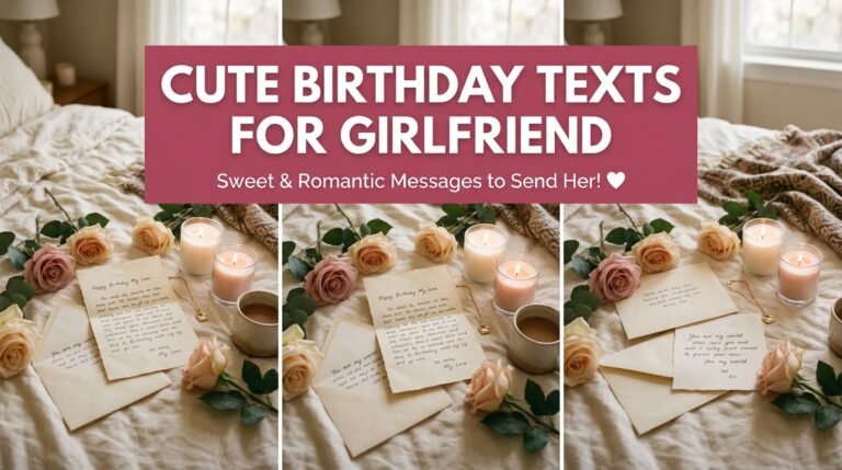 Cute birthday texts for girlfriend