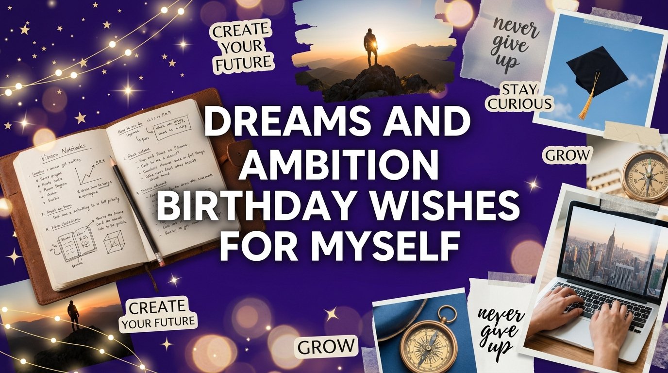 Dreams and Ambition Birthday Wishes for Myself