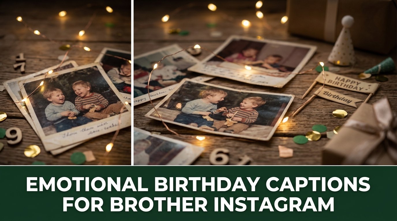 Emotional Birthday Captions for Brother Instagram