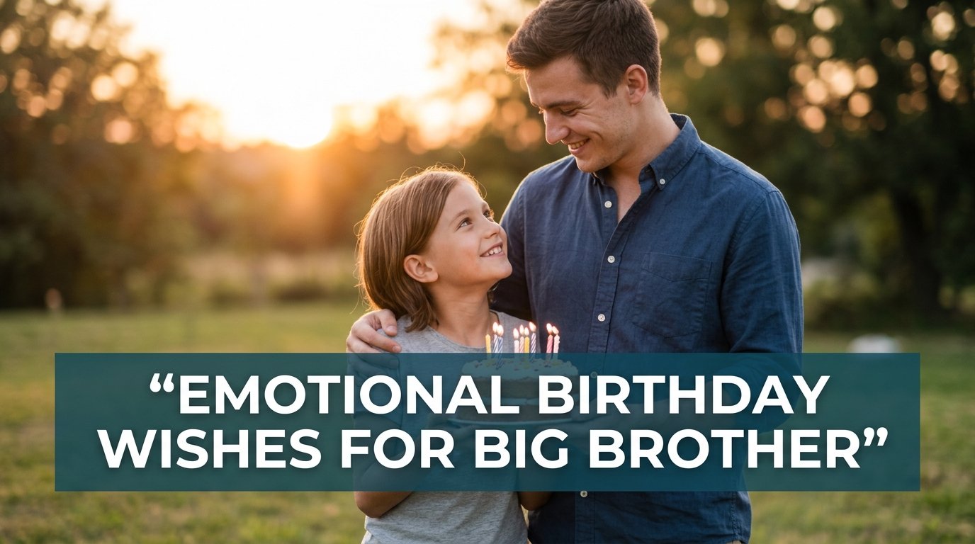 Emotional Birthday Wishes for Big Brother