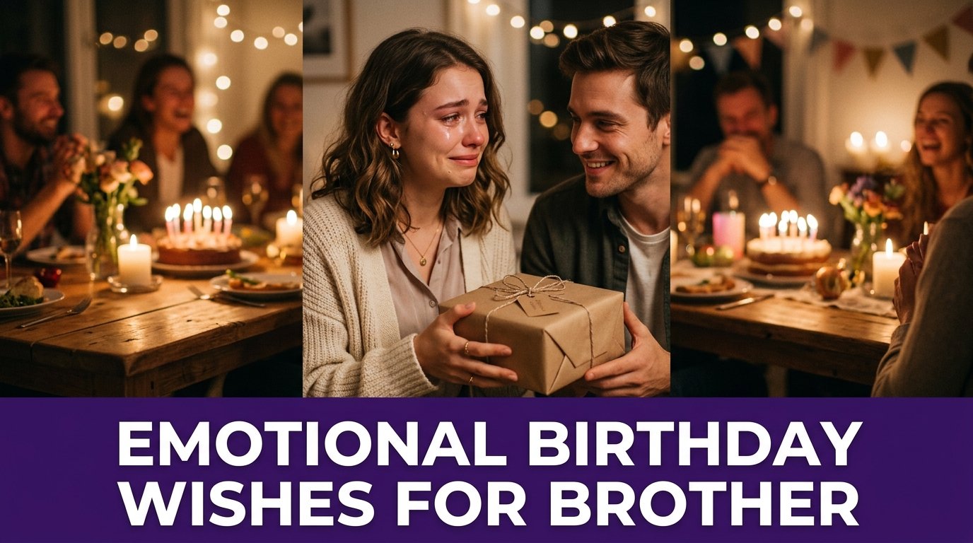 Emotional Birthday Wishes for Brother