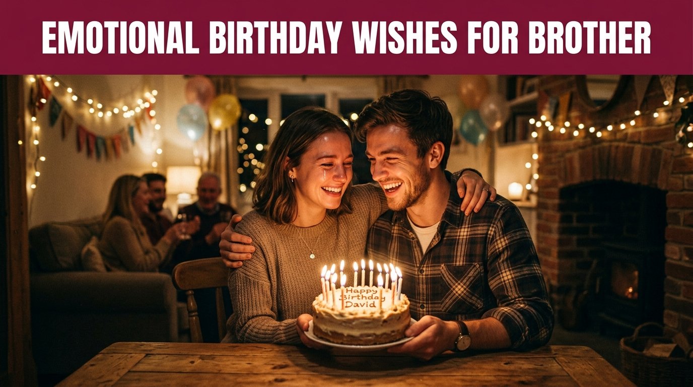 Emotional Birthday Wishes for Brother